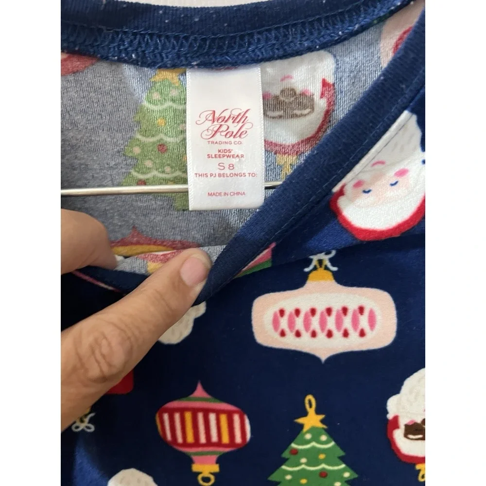 Youth Unisex‎ Christmas Pajamas- North Pole Trading Co Size Small 8